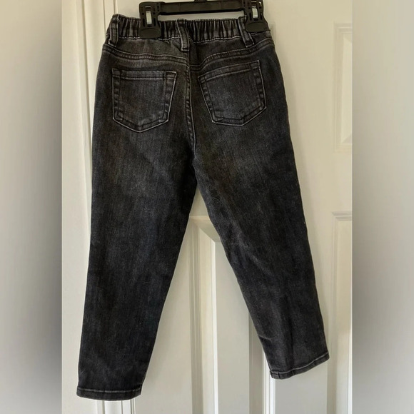 🐱 Cat & Jack Girl’s High-Rise Ankle Length Super Stretch Black Jeans (4) - Picture 2 of 5